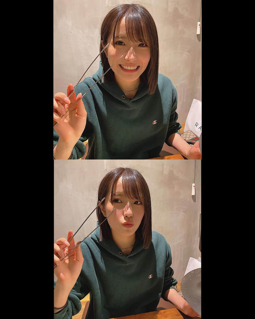 小嶋花梨さんのインスタグラム写真 - (小嶋花梨Instagram)「お腹いっぱい食べたら眠い、、🥱﻿ ﻿ ﻿ ﻿ ﻿ 今日は外が暖かかったのでパーカー1枚で過ごしました😶パーカー1枚で過ごせる季節が好きー﻿ 早く暖かくなれ〜🥺🌷」3月9日 21時48分 - nmb_kojima_48