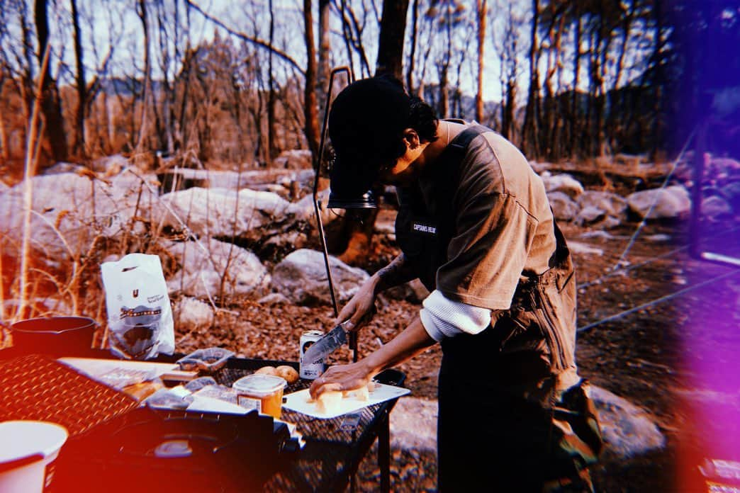 KENNY（吉原健司）さんのインスタグラム写真 - (KENNY（吉原健司）Instagram)「Camping🏕 Thank You @captain_shohey fam @kkkooouu fam @chibafornia76 fam @junwelt ※注:俺だけ何の仕事もしてない。。。汗 . @captainshelm_tokyo @orange_outdoor_shop」3月9日 14時38分 - kenny_yoshihara