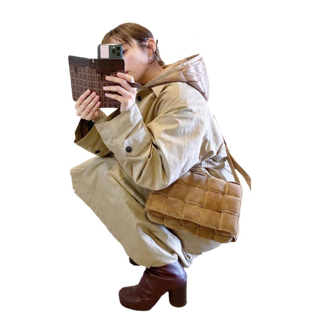 のインスタグラム：「ワントーンこーで。 ㅤㅤㅤㅤㅤㅤㅤㅤㅤㅤㅤㅤㅤ ㅤㅤㅤㅤㅤㅤㅤㅤㅤㅤㅤㅤㅤ #今日のたかはし #newbottega  #beige #🍫」