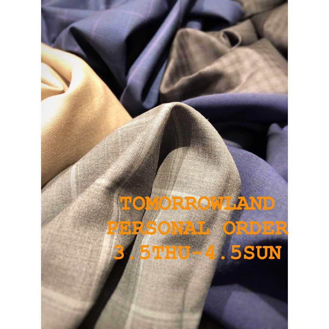 TOMORROWLAND 渋谷本店さんのインスタグラム写真 - (TOMORROWLAND 渋谷本店Instagram)「.﻿ 〈PERSONAL ORDER〉﻿ トゥモローランド 渋谷本店では3月5日(木)より4月5日(日)までの期間、〈PERSONAL ORDER〉を開催致します。﻿ #tomorrowland #20ss #personalorder #suits #suitsstyle #order #fashion」3月9日 15時26分 - tomorrowland_shibuya