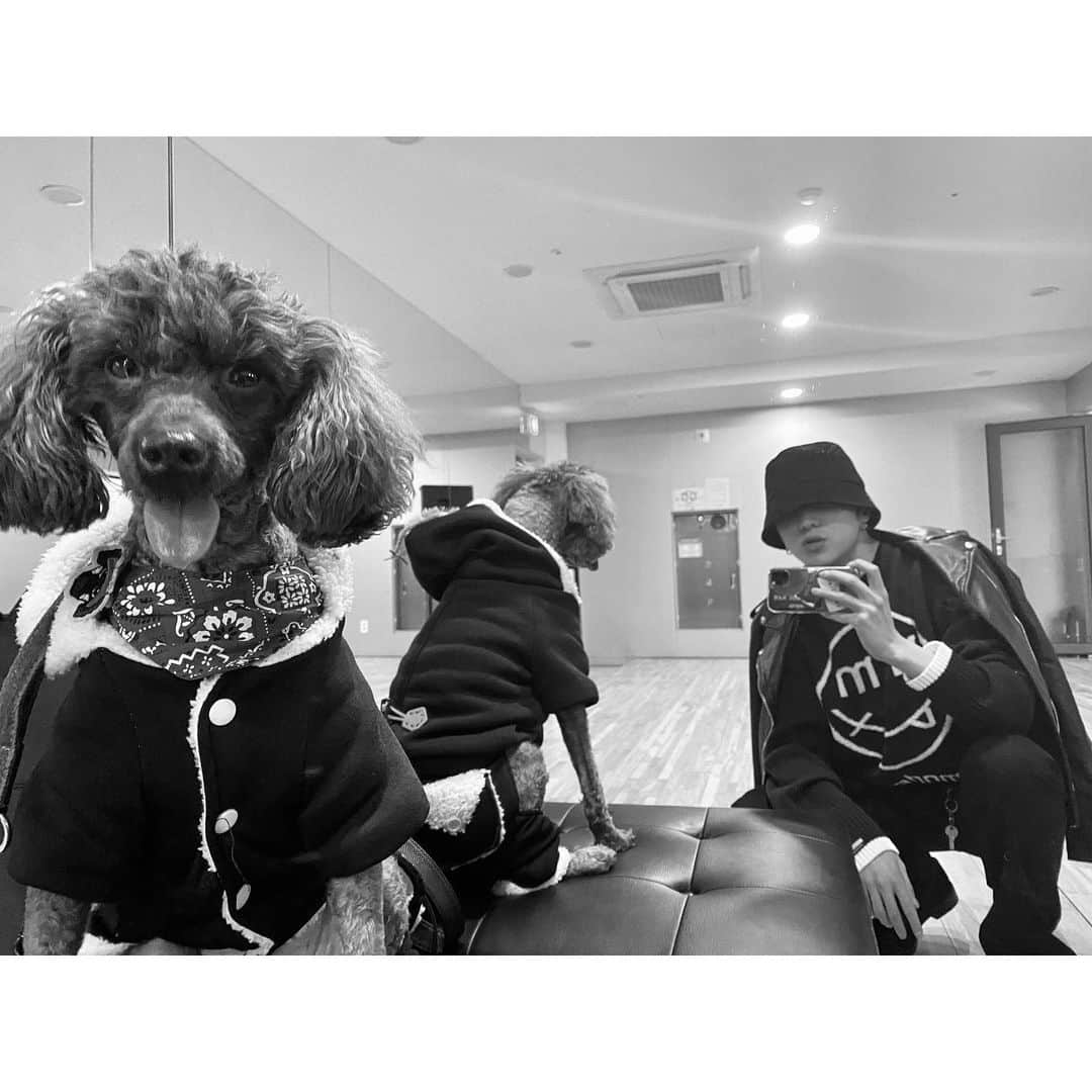 カン・スンユンさんのインスタグラム写真 - (カン・スンユンInstagram)「약간 커플룩?🐶」3月9日 16時09分 - w_n_r00