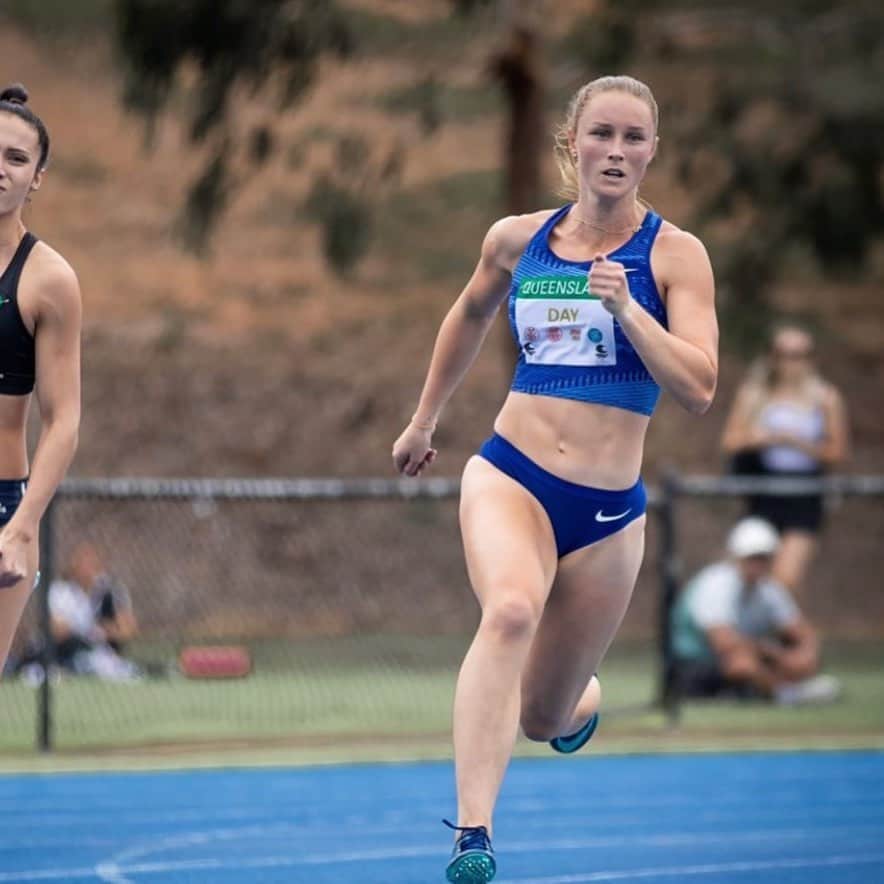 ライリー・デイのインスタグラム：「150m time trial and 2x 200m races and I’ve come out unscathed ✅ #bigwins 📸 @caseysims_」