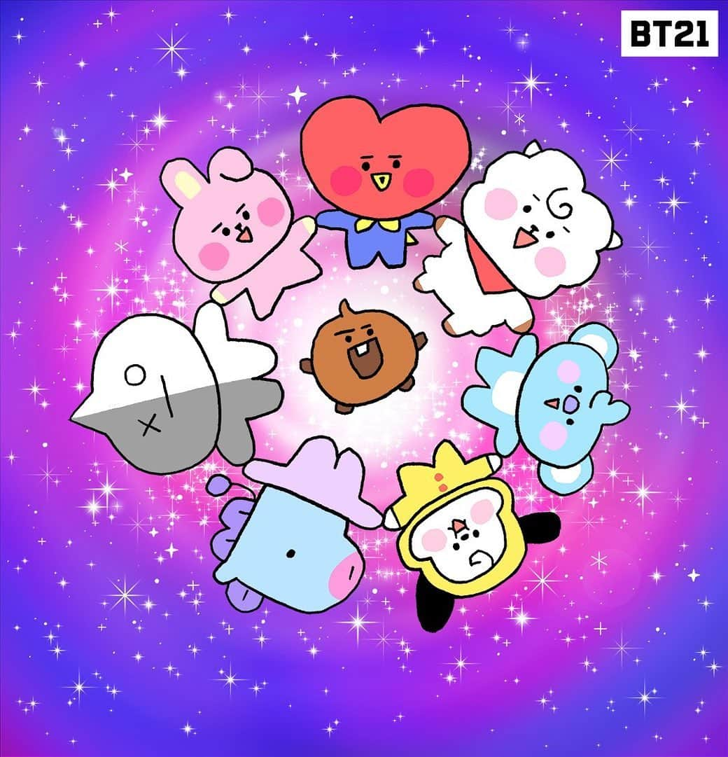 BT21 Stars of tomorrow, UNIVERSTAR!のインスタグラム