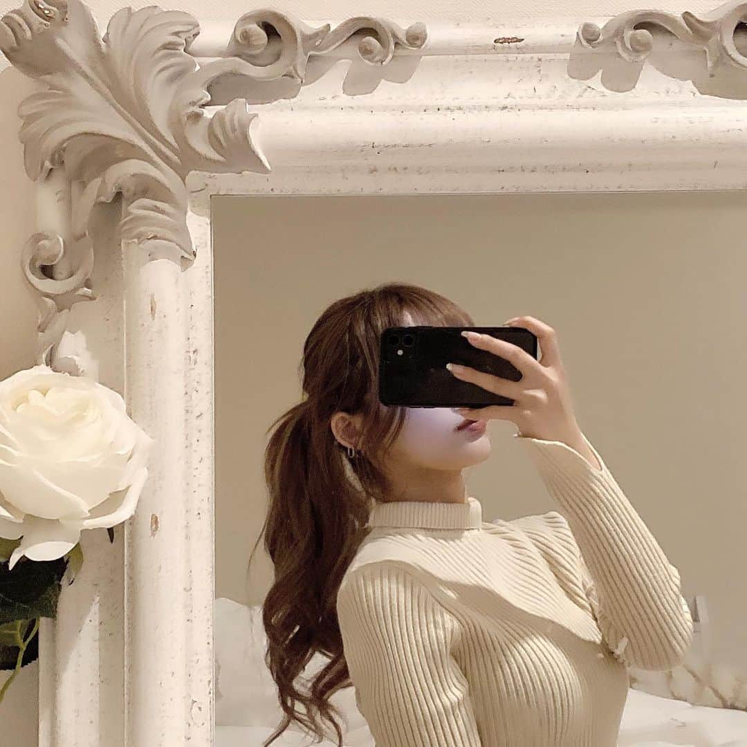 一ノ瀬りとのインスタグラム：「もう髪の毛ボブだけど前にポニテした時の」