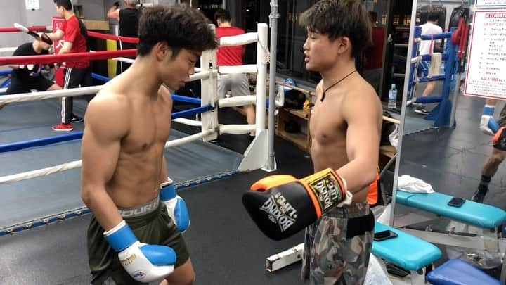 京口紘人のインスタグラム：「. . . たまには練習動画も。。。 . . ドMじゃないよ。 . . #京口紘人 #谷口将隆 #殴り合い #やり過ぎ注意 #お腹鍛えるやつ #これが一番打たれ強くなる」