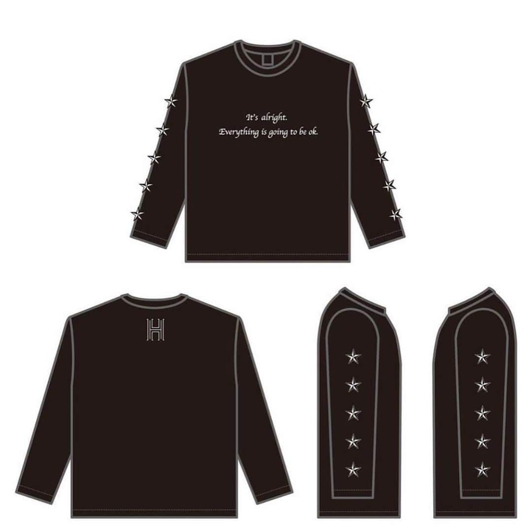 Miki Hirookaさんのインスタグラム写真 - (Miki HirookaInstagram)「なんと！！ HOSSYさんが、ついにオリジナルTシャツ作ったらしいです！！！！！ @hossy1215  これ着たらダンス上手くなるかも！！笑  皆さん是非チェックしてね☆ ↓↓ ↓↓ ↓↓ ↓↓ . ご報告❗️❗️❗️ . @tadashi1984 のDROP HYPE制作に続き、HOSSYオリジナルＴシャツとロンＴを限定販売させて頂く事になりましたー🎉🎉🎉 . . 色々な方からの要望と自分のオリジナルも欲しかった事もあり、作らせて頂いた次第です🙇‍♂️ . . Ｔシャツ・ロンＴともに自分の名前でもある星マーク⭐️を入れ、 何度も励まされとても大好きな言葉… 『It’s alright. Everything is going to be ok.』 (大丈夫きっと全てはうまくいく) の一文を入れ、裏面のネック部分には自分のイニシャル『H』を入れたデザインにしました✨ . . シンプルだけど、メッセージ性も込めたデザインにしたので、普段着でも寝巻きでも、そしてワークショップなどで着てもらえたら嬉しいです✌️ . . 今回はＴシャツは受注生産にはなりますが、ロンＴに関してはボディーの枚数に限りがある為、一定枚数の限定販売とさせて頂きます❗️ . . 以降再販の予定は今のところ…ございませんので早めのご予約お待ちしてます🙇‍♂️ ﻿. . . 📝お申し込みはInstagramのプロフィールURL、 👉drophype.thebase.in/👈 DROPHYPEのページよりご購入頂けます❗️❗️❗️❗️ . . ⚠️３月29日(日)締め切り☑️﻿ ※発送は４月20日(月)から順次開始させて頂きます。 . 【注意事項】 . ※ご予約は全てURLからのみで、DMからのお問い合わせには対応致しかねます。 . ※お振込み後のキャンセル・返品・返金は致しかねます。」3月9日 19時34分 - miki_hirooka