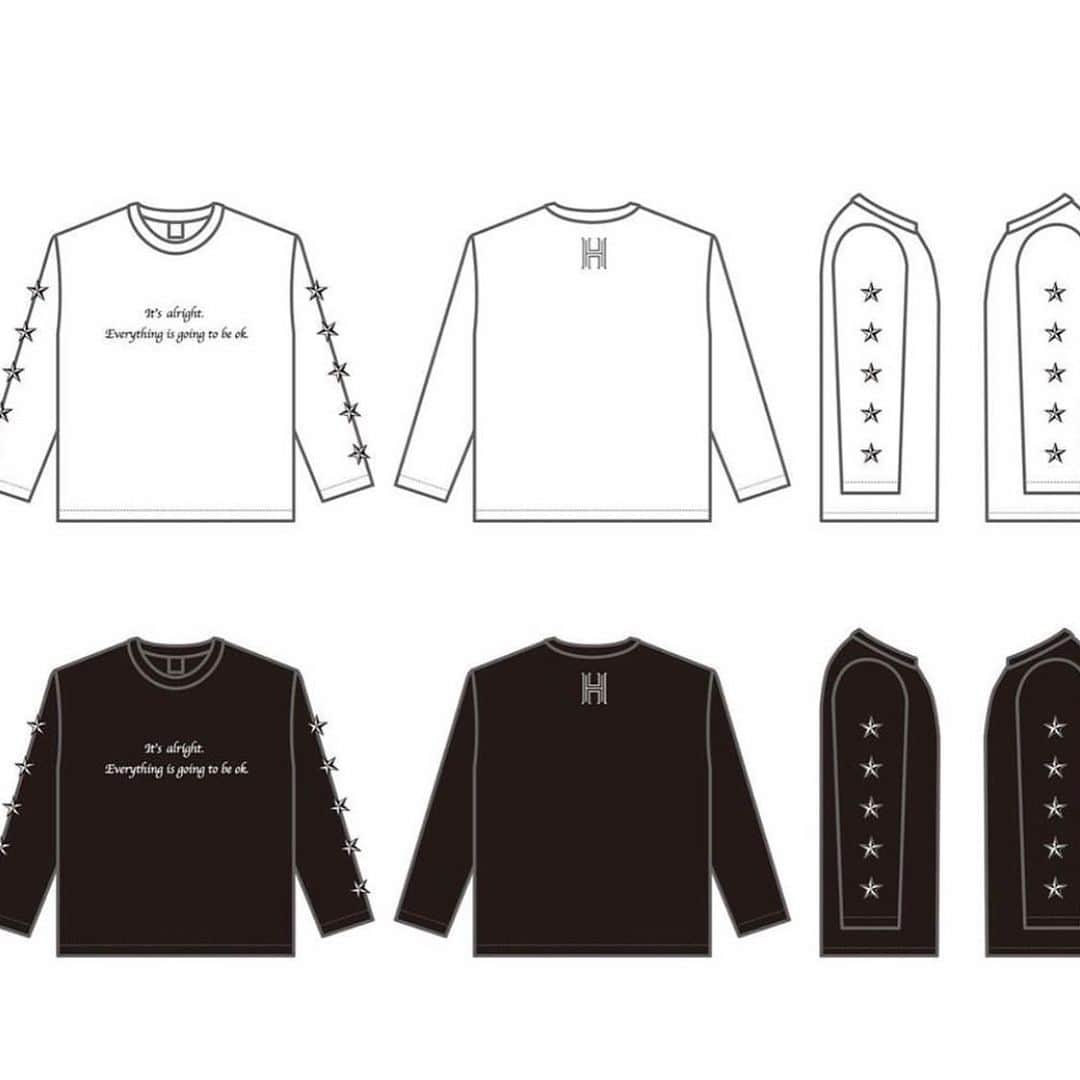Miki Hirookaさんのインスタグラム写真 - (Miki HirookaInstagram)「なんと！！ HOSSYさんが、ついにオリジナルTシャツ作ったらしいです！！！！！ @hossy1215  これ着たらダンス上手くなるかも！！笑  皆さん是非チェックしてね☆ ↓↓ ↓↓ ↓↓ ↓↓ . ご報告❗️❗️❗️ . @tadashi1984 のDROP HYPE制作に続き、HOSSYオリジナルＴシャツとロンＴを限定販売させて頂く事になりましたー🎉🎉🎉 . . 色々な方からの要望と自分のオリジナルも欲しかった事もあり、作らせて頂いた次第です🙇‍♂️ . . Ｔシャツ・ロンＴともに自分の名前でもある星マーク⭐️を入れ、 何度も励まされとても大好きな言葉… 『It’s alright. Everything is going to be ok.』 (大丈夫きっと全てはうまくいく) の一文を入れ、裏面のネック部分には自分のイニシャル『H』を入れたデザインにしました✨ . . シンプルだけど、メッセージ性も込めたデザインにしたので、普段着でも寝巻きでも、そしてワークショップなどで着てもらえたら嬉しいです✌️ . . 今回はＴシャツは受注生産にはなりますが、ロンＴに関してはボディーの枚数に限りがある為、一定枚数の限定販売とさせて頂きます❗️ . . 以降再販の予定は今のところ…ございませんので早めのご予約お待ちしてます🙇‍♂️ ﻿. . . 📝お申し込みはInstagramのプロフィールURL、 👉drophype.thebase.in/👈 DROPHYPEのページよりご購入頂けます❗️❗️❗️❗️ . . ⚠️３月29日(日)締め切り☑️﻿ ※発送は４月20日(月)から順次開始させて頂きます。 . 【注意事項】 . ※ご予約は全てURLからのみで、DMからのお問い合わせには対応致しかねます。 . ※お振込み後のキャンセル・返品・返金は致しかねます。」3月9日 19時34分 - miki_hirooka