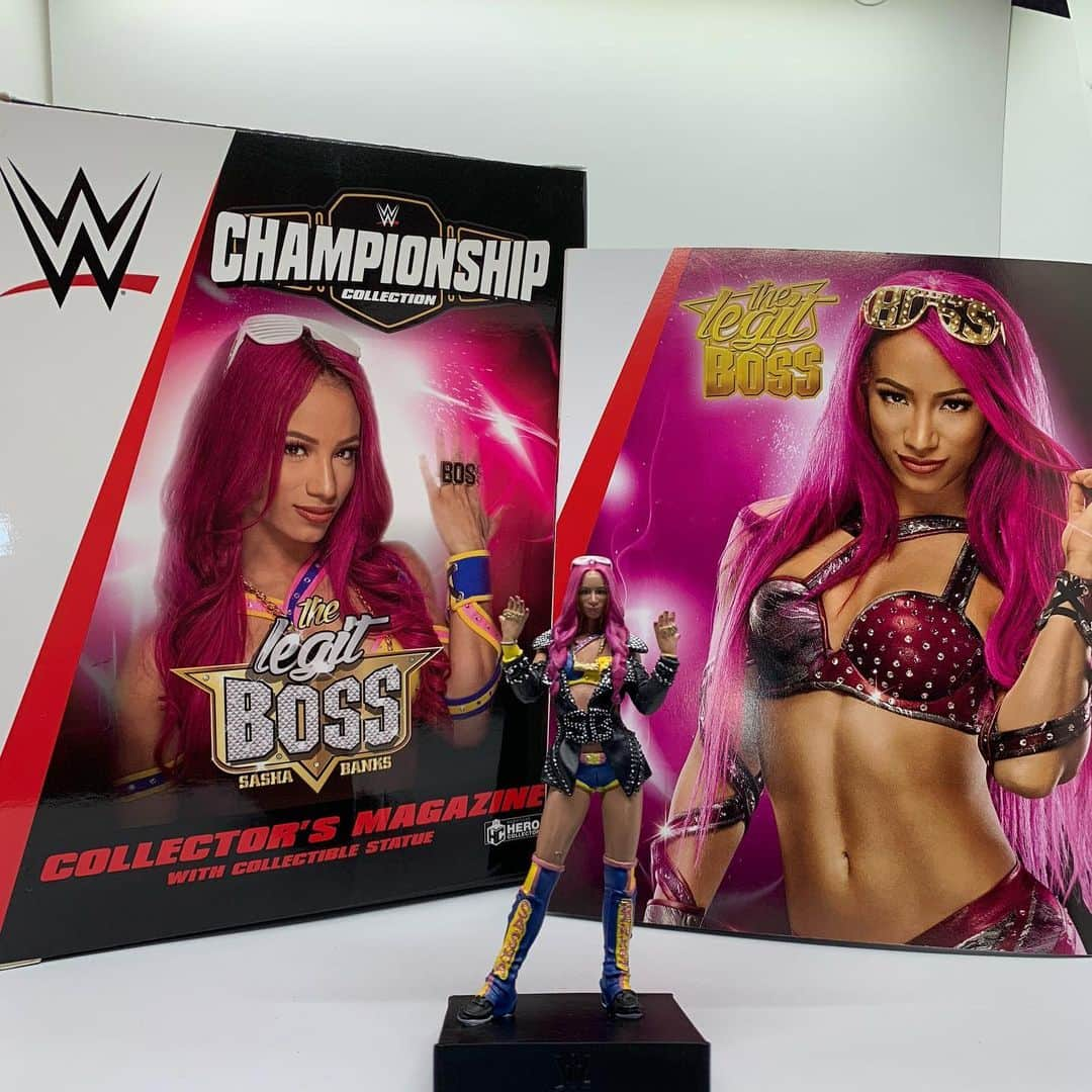 ターニャ・テイトさんのインスタグラム写真 - (ターニャ・テイトInstagram)「Meant to post this yesterday on #internationalwomensday, but here is another addition to Ozzie's @WWE @herocollector_ collection - @SashaBanksWwe! - Look how awesome the details are on this figure. Love her jacket and boots. Hopefully, they will do variants so we'd see one with blue hair. - Which female wrestler 🤼‍♀️ do you want to see from Hero Collector next??? - #SashaBanks #WWE #Eaglemoss #herocollector #Statues #LegitBoss #wwefan #IWD2020」3月10日 7時37分 - tanyatate