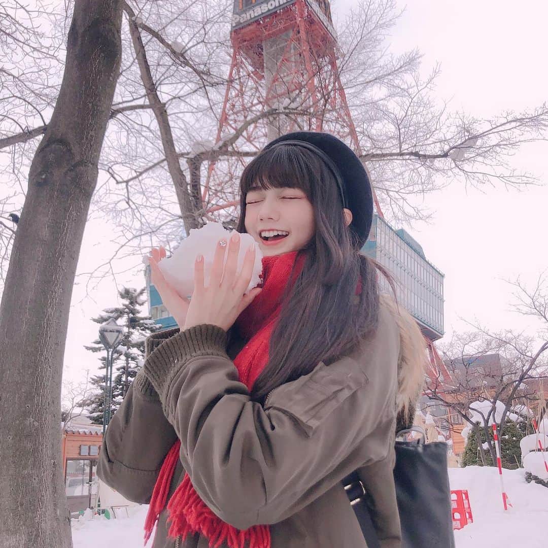 音羽かのん（阿部かれん）さんのインスタグラム写真 - (音羽かのん（阿部かれん）Instagram)「北海道楽しかったな～#北海道 #雪まつり #雪まつり2020  #雪」3月9日 23時24分 - karen__abe0202