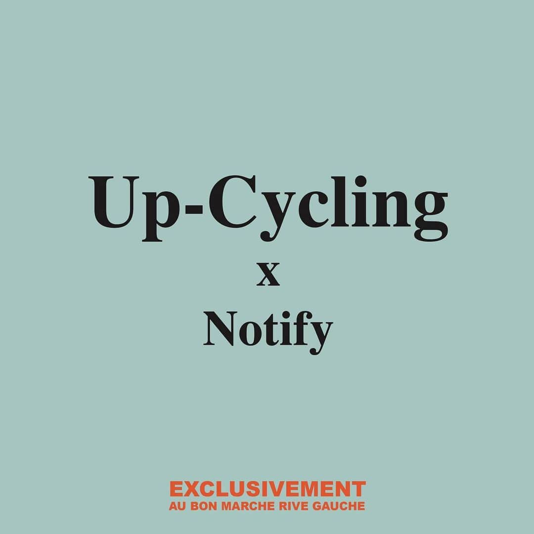 ノティファイのインスタグラム：「Notify lance son nouveau concept upcycling en exclusivité au Bon Marché.  Donnez une seconde vie à vos denim ! @lebonmarcherivegauche #upcycling #notify」