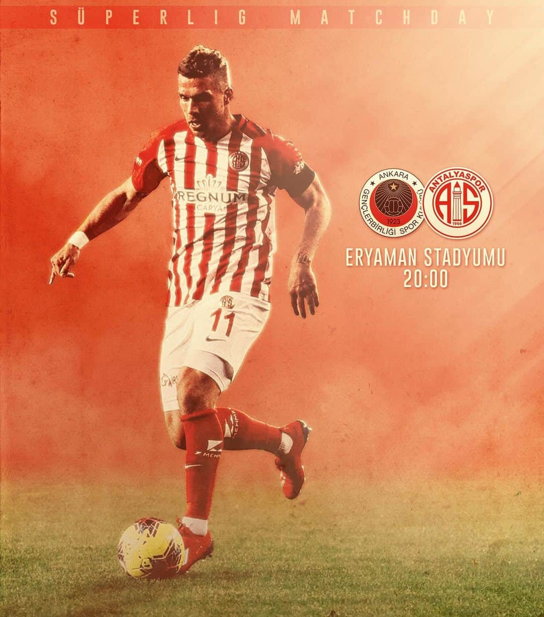 ルーカス・ポドルスキさんのインスタグラム写真 - (ルーカス・ポドルスキInstagram)「MATCHDAY - let‘s go 👊🏻⚽ #poldi #soccer #antalyaspor 🦂💯 @Antalyaspor」3月10日 0時44分 - lukaspodolski