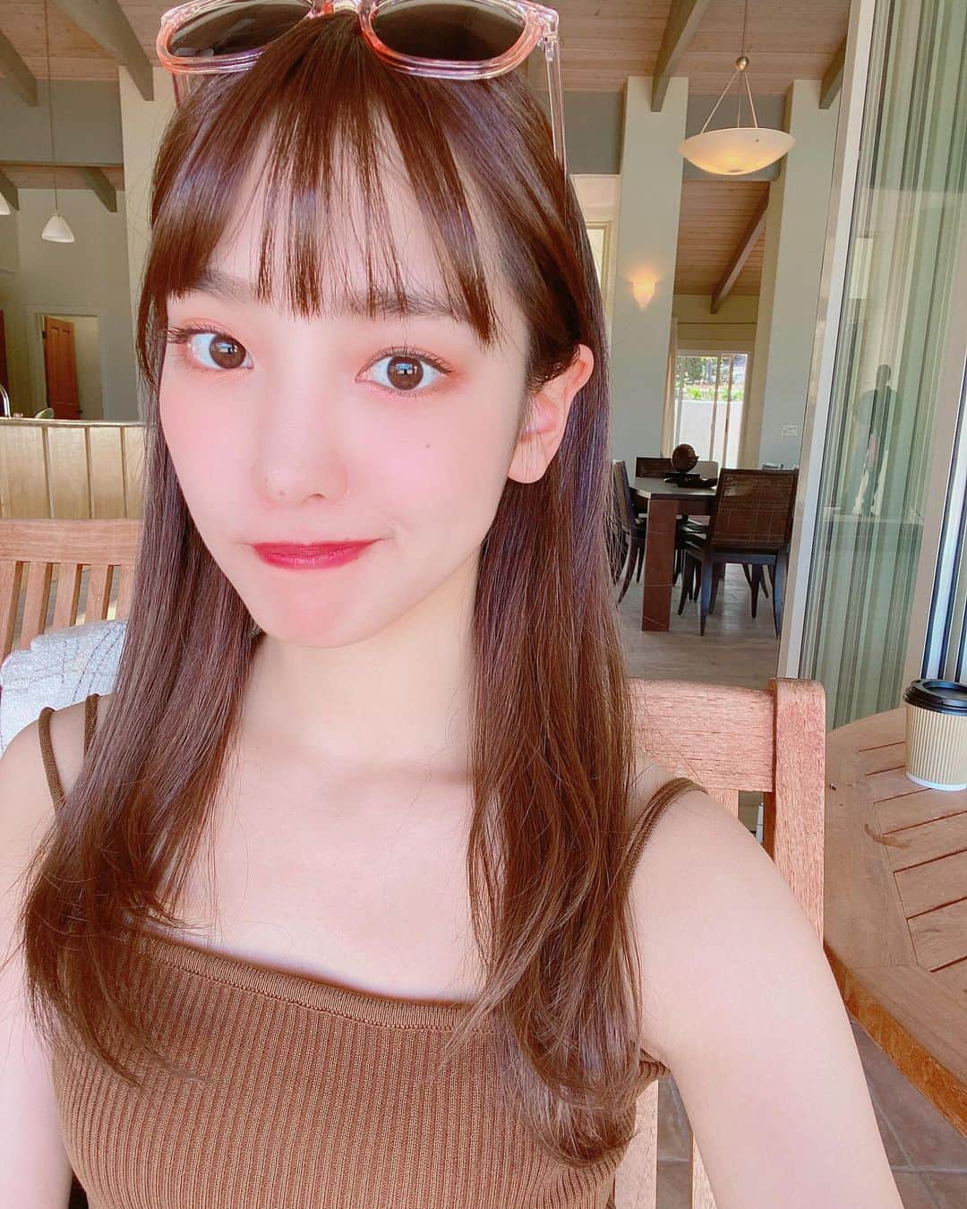 飯窪春菜のインスタグラム：「📸🥴🌺 ・ ・ 謎に自撮りがたくさんなので載せちゃいますね😌🤦🏻‍♀️ふふ ・ ・ ・ #hawaii  #travel  #はるなの毎日  #飯窪ってる」