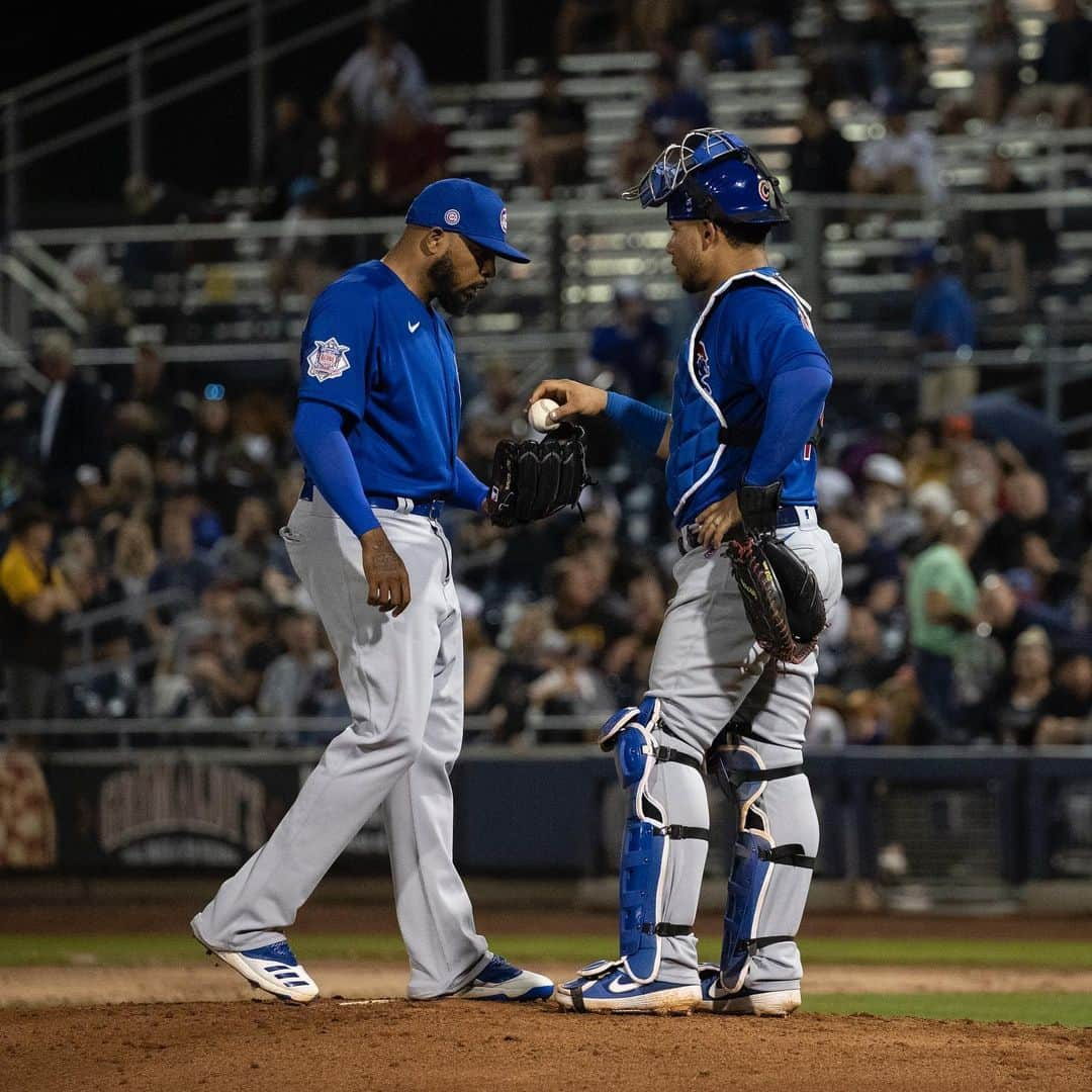 シカゴ・カブスさんのインスタグラム写真 - (シカゴ・カブスInstagram)「#CubsCollection: Willson Contreras. Entering his fifth season on the Cubs big league roster, catcher @willsoncontreras40 didn’t take much time off this offseason. The two-time All-Star said he worked hard on his framing and didn't feel the need to stop training during the winter as he looks to improve overall each year. “I think Willson is one of the best catchers in the game,” said Cubs manager and former catcher David Ross. “I love Willson in the mix, what he brings to the leadership side. Obviously, his bat is elite for a catcher.” Contreras hit the first home run of the spring for the team during the opener at @sloanparkmesa in February and has been flashing his celebrated arm strength. 📸 @sgreenphoto Find more photos on Facebook.com/Cubs.」3月11日 2時09分 - cubs