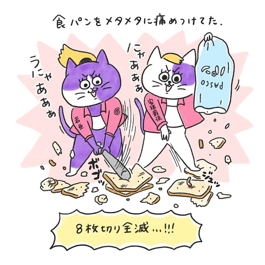澤村 花菜さんのインスタグラム写真 - (澤村 花菜Instagram)「どうか、どうか大人になったら落ち着きますように。  #ぐみごまのまんが #illustration#drawing#comic#cats#猫」3月10日 19時39分 - hamchim