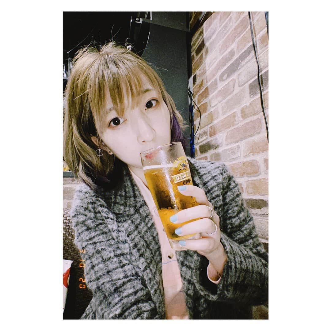 佐藤梨菜のインスタグラム：「3月10日は佐藤の日、本日もTokyoCandoll1位だった祝杯です。  #佐藤の日 #アイドル #idol #FEAM #dazzcamera  #tokyocandoll #フランス　#ビール #beer #いいね #좋아요 #좋아요환영 #팔로우미」