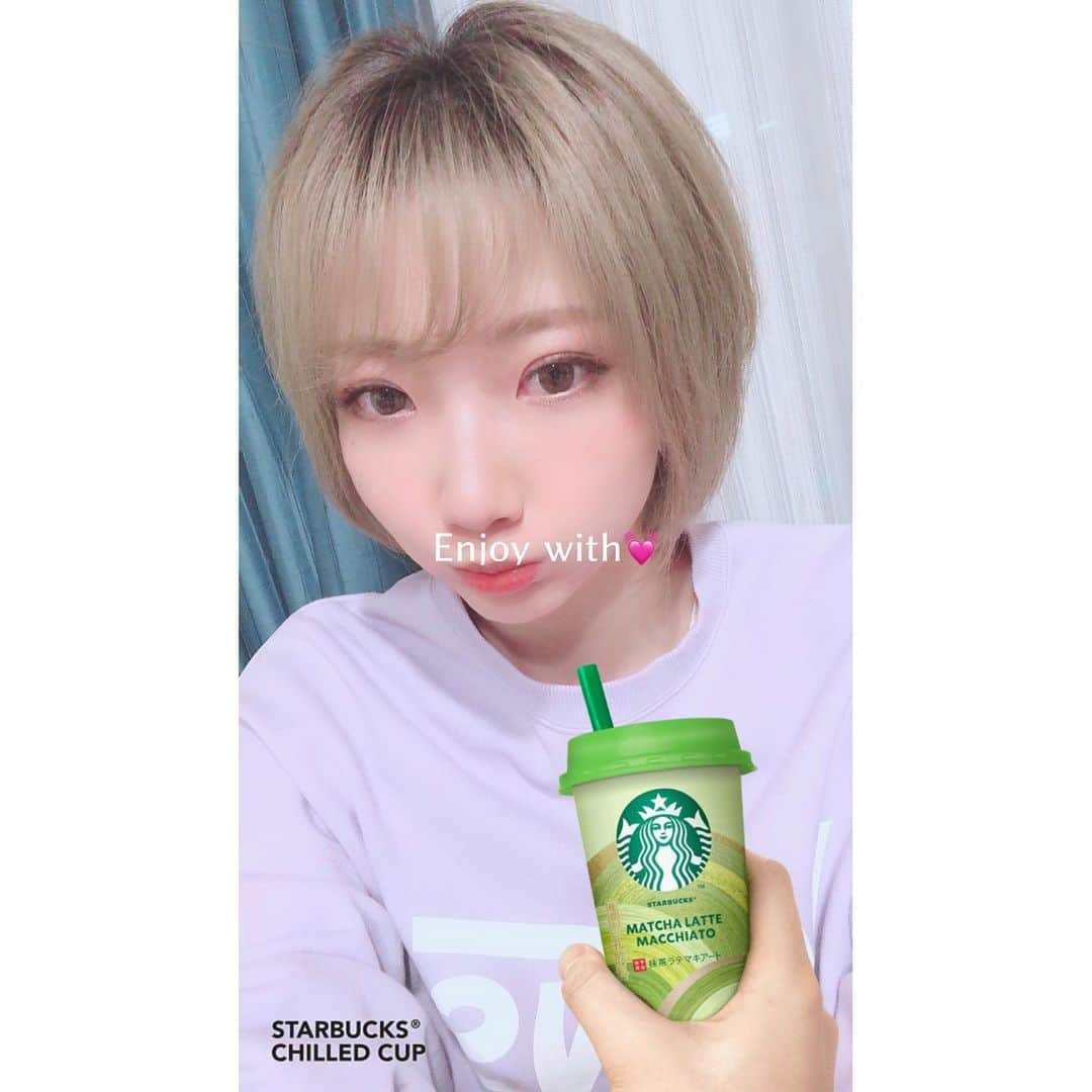 村本れいのインスタグラム：「﻿ ﻿ #starbucks 💓 #teatime #抹茶ラテマキアート」