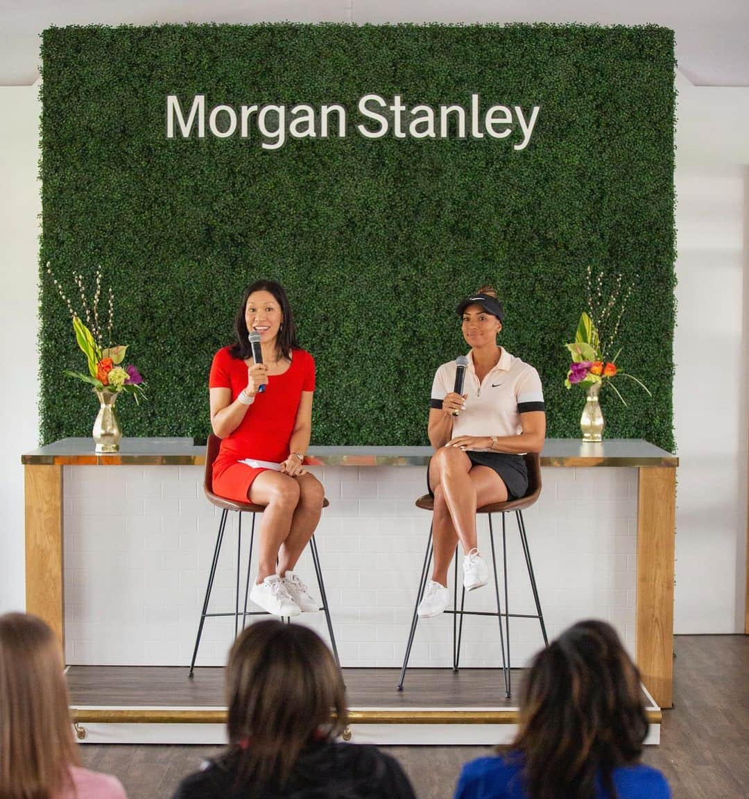 のインスタグラム：「Thank you to @morgan.stanley for hosting me and @thefirsttee @thefirstteenorthflorida for a great day at @theplayers!  Love seeing so many girls excited about golf.」