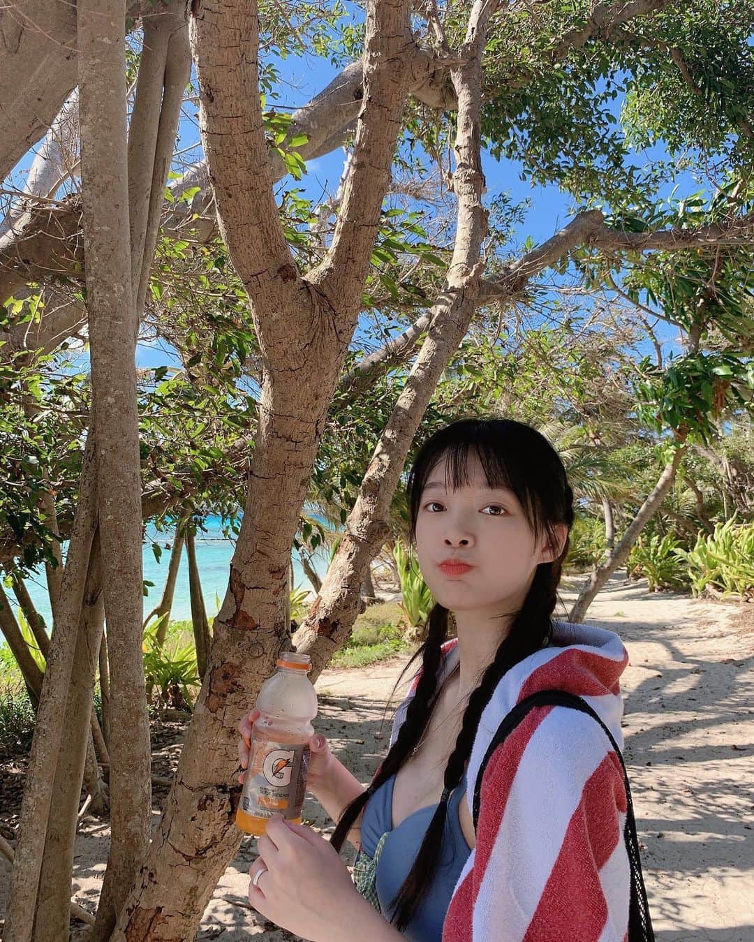 ナリ さんのインスタグラム写真 - (ナリ Instagram)「겥토레에~~~~이!이!이!🍊 #마나가하섬」3月11日 9時37分 - kimnaris