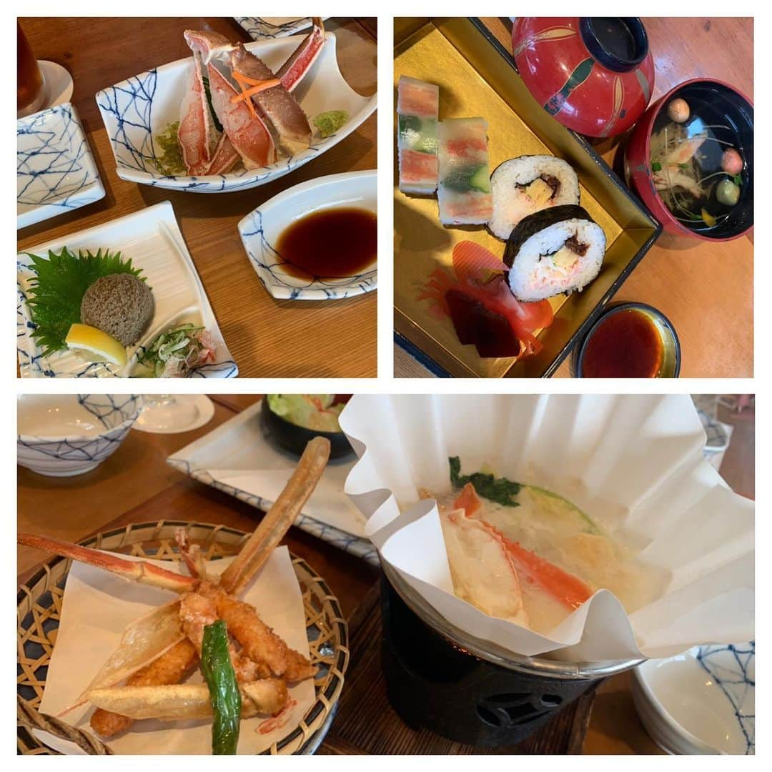 杉山佳那恵さんのインスタグラム写真 - (杉山佳那恵Instagram)「久しぶりすぎる外食。 ・ @mutoshizuka0204  @yunkoro519 とカニいっぱい食べてきたっ🦀🦀🦀うまーいっ✨ ・ 家族みたいな愛を与えてくれる2人が大好きすぎて辛いわいっ❤️ 会うと絶対爆笑が起こって元気なる。どこよりもパワスポ🌈笑 ・ 着てるワンピは @bloomin_official の新作よーん💛 ・ ・ #おじさん#好きすぎ#fashion#bloomin#onepiece#new」3月11日 19時58分 - kanaxxy_0421