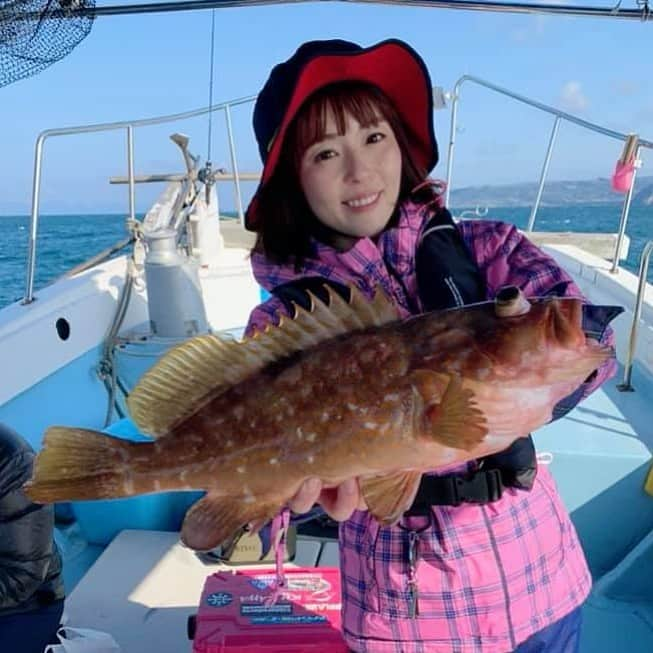 井上直美さんのインスタグラム写真 - (井上直美Instagram)「九州タイラバ旅2日目は熊本県三角港の涼結丸さんで。アオハタ初めて釣りました♪もちろん真鯛もキャッチしたよ。行ったポイントが海外みたいでとっても不思議な感じがした。そして涼結丸さんは初めてなのに前に何度も来たことあるみたいな何だか親戚のような優しくて親しみやすい船宿さんでした。 　#釣り　#釣りガール　#タイラバ　#真鯛　#マダイ　#アオハタ　#熊本県　#三角港　#涼結丸　#テイルウォーク　#タイゲームSSD  #エランSW VTN  #イチカワフィッシング　#釣り好きな人と繋がりたい  #井上直美」3月11日 20時48分 - naochingyo