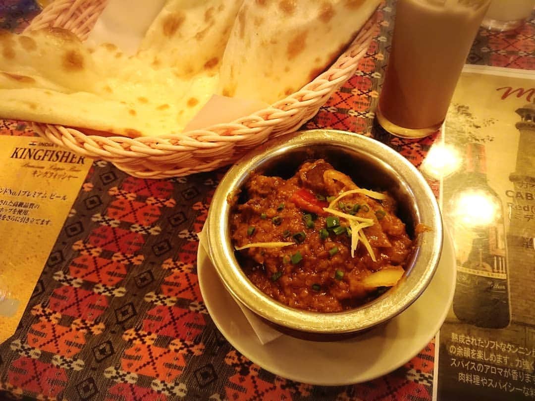 熊本アイさんのインスタグラム写真 - (熊本アイInstagram)「3.9 #西日暮里 #マザーインディア #curry #インドカレー #山羊カレー #ヤギカレー #やぎ」3月11日 21時22分 - eye.1010