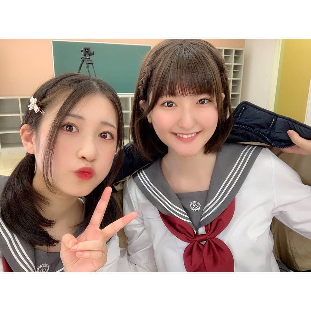 加藤一華さんのインスタグラム写真 - (加藤一華Instagram)「. 学園メイキング公開されたよ♬ ぜひみってっね！⁽⁽◝( ˙ ꒳ ˙ )◜⁾⁾ 新しいこの制服が超かわいいのよ… 可愛い女子達にかこまれて眼福でした☺️ セーラー服のいちなる新鮮だよね🌱笑 . #いちなる #セーラー服 #制服 #ボンボン学園」3月11日 12時30分 - ichika_kato