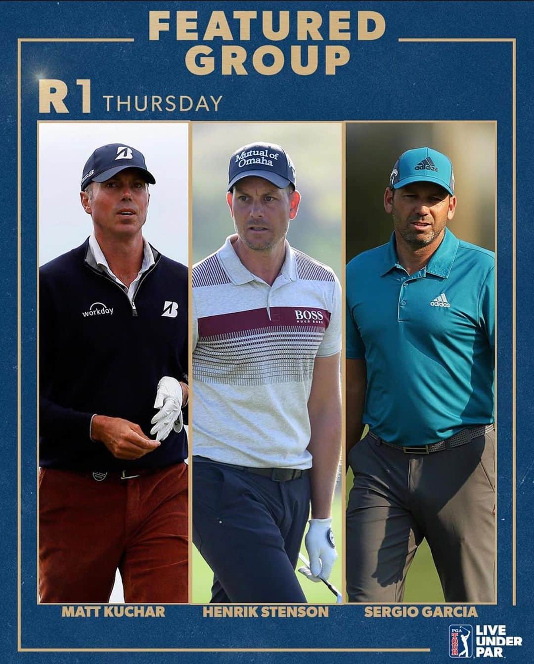 ヘンリク・ステンソンのインスタグラム：「Thursday tee-off at 1.29 pm @theplayerschamp #pgatour」
