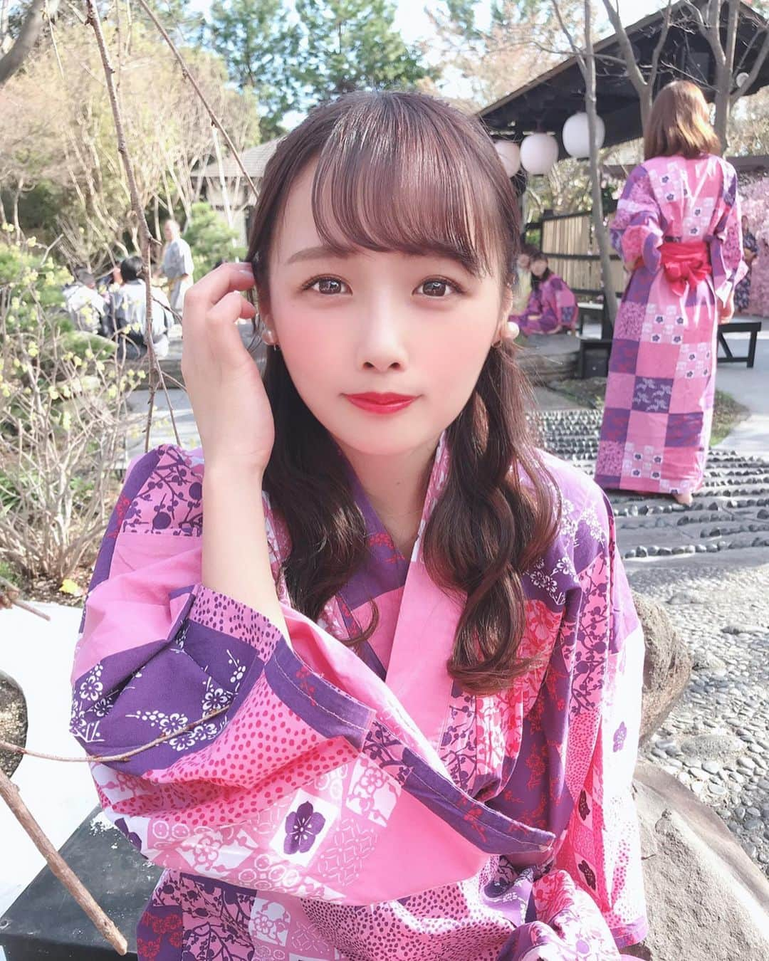 計良日向子（ひなひ）さんのインスタグラム写真 - (計良日向子（ひなひ）Instagram)「. . なっちゃんと大江戸温泉行った❣️ 楽しかった〜！笑った〜！ 天気良くてよかった(*´ω｀*)✨ . . . #大江戸温泉物語 #大江戸温泉 #足湯 #お台場 #浴衣 #love #instagood」3月11日 22時48分 - kerahinako1105