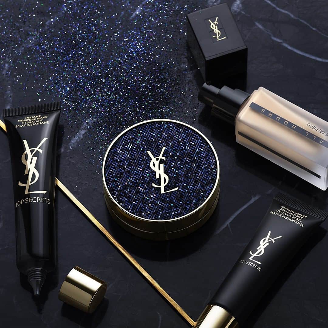 Yves Saint Laurent Beautyさんのインスタグラム写真 - (Yves Saint Laurent BeautyInstagram)「Turn your vanity into a showpiece, with a collection of YSL Beauty products that are not only packed with performance, but wrapped in chic packaging. LE CUSHION ENCRE DE PEAU COLLECTOR ALL HOURS FOUNDATION TOP SECRETS: INSTANT MOISTURE GLOW INSTANT MATTE PORE REFINER #yslbeauty #lecushionencredepeau #foundation #sparklemeharder.」3月12日 1時00分 - yslbeauty
