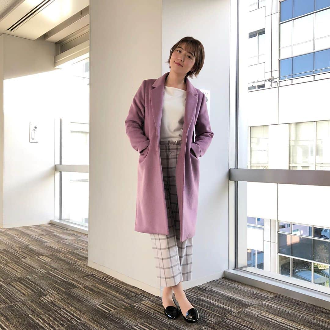 フジテレビ「めざましテレビ」さんのインスタグラム写真 - (フジテレビ「めざましテレビ」Instagram)「3月11日（水）きょう何着て行く？ ・ ファッション雑誌CanCamとコラボした お天気コーナー「きょう何着て行く？」 阿部華也子ちゃんの毎日のコーデを紹介♪ ・ 【きょうのコーデ】 コート→#&.NOSTALGIA 9800円 ニット→#&.NOSTALGIA 2900円 パンツ→#31Sonsdemode 1万1000円 靴→#アルネ 1万5000円 ピアス→#Lycka 1900円 ・ 【コーデのポイント】 この春人気のチェックアイテムはをパンツで👖 ベージュベースなら春らしく明るい雰囲気で着られます👀✨ シンプルなニットやカラーコートと合わせれば お洒落感のある通勤スタイルが叶います🖼 ・ #めざましテレビ #きょう何着て行く？ #阿部華也子 #今日のコーデ#コーデ #CanCam #今日のファッション#ootd #きょう何着て行く？は月〜金朝6時22分ごろ放送」3月12日 1時31分 - mezamashi.tv