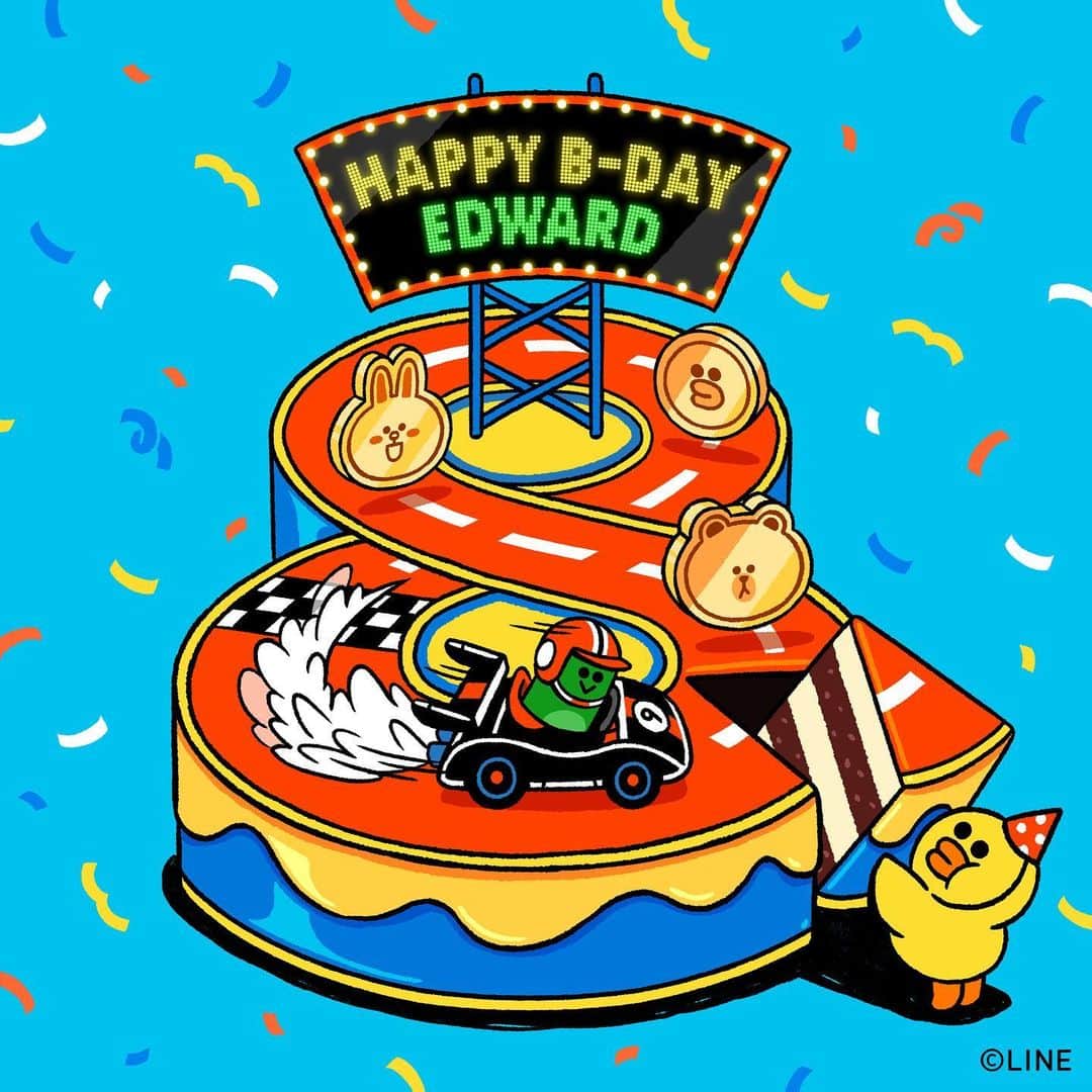 LINE FRIENDS_JPさんのインスタグラム写真 - (LINE FRIENDS_JPInstagram)「お誕生日おめでとう、エドワード！ 今日はエドワードの日！🎉 ​ #3月12日 #誕生日 #お祝い #ケーキ #EDWARD #BROWN #CONY #SALLY #LINEFRIENDS」3月12日 15時06分 - linefriends_jp
