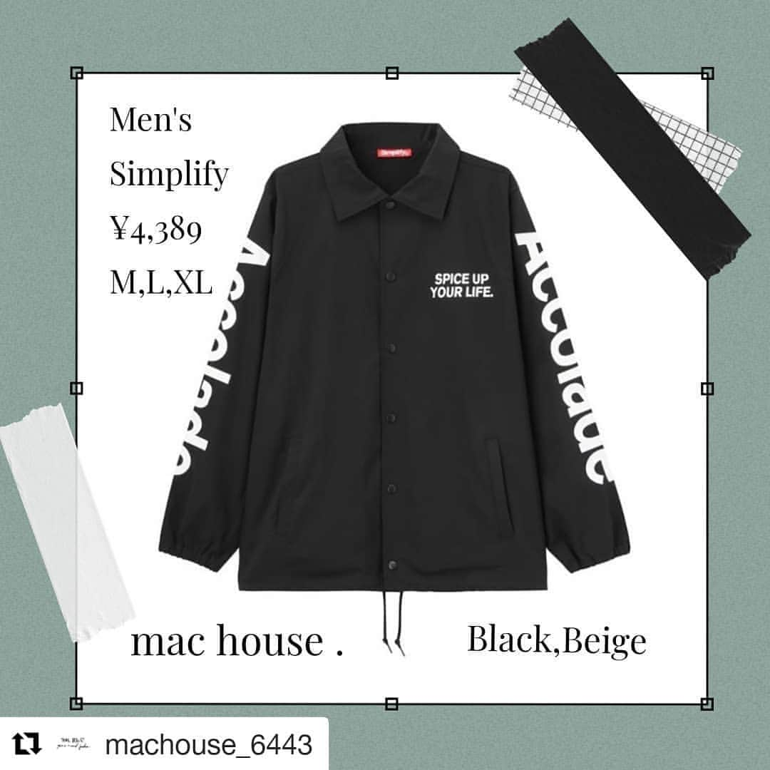 マックハウスさんのインスタグラム写真 - (マックハウスInstagram)「#Repost @machouse_6443 (@get_repost) ・・・ ㅤㅤㅤㅤㅤㅤㅤㅤㅤㅤㅤㅤ ㅤㅤㅤㅤㅤㅤㅤㅤㅤㅤㅤㅤ Simplify 袖プリントコーチジャケット 01-7268P-MM ㅤㅤㅤㅤㅤㅤㅤㅤㅤㅤㅤㅤ #machouse #fashion #spring #mensfashion #mensitem  #マックハウス #ファッション #春服 #メンズ #メンズファッション #メンズアイテム #服 #プチプラ  #鹿児島 #与次郎 #フレスポジャングルパーク」3月12日 8時04分 - mac_house_official