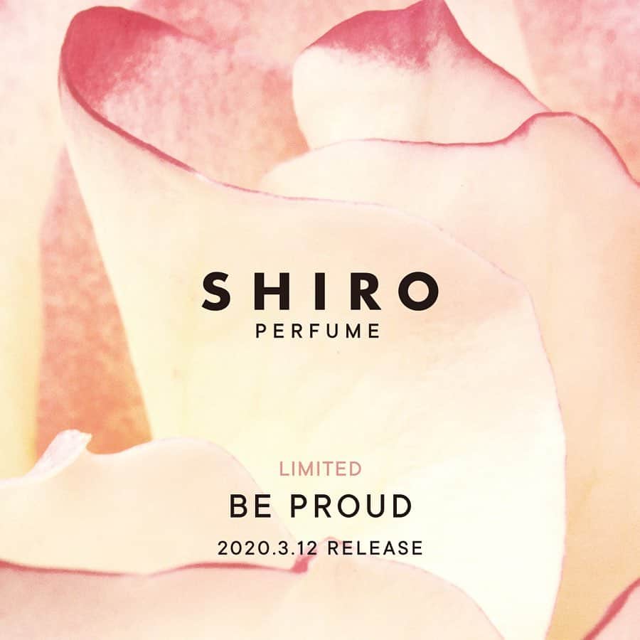 shiroさんのインスタグラム写真 - (shiroInstagram)「【本日発売/数量限定BE PROUD】﻿ 本日より、「SHIRO PERFUME」から、表情豊かな花々の香りが華やかに響き合う、「BE PROUD」(50ｍL)を数量限定発売いたします。 ﻿ トップノートからラストノートまで、フローラル調で構成された“フローラル・フローラル”の香りで、エレガントな華やかさを心ゆくまで楽しめます。﻿ ﻿ また、「SHIRO PERFUME」の中でも特に人気の香り8種から、使いやすい50mLサイズがレギュラーアイテムとして登場。﻿ 纏う香りが鮮やかに映し出す、個性豊かなストーリーをお楽しみください。﻿ ───────────────────﻿ 2020/3/12(木)発売﻿ SHIRO PERFUME﻿ 数量限定BE PROUD (ビープラウド) 50ｍL 10,500円＋税﻿ 定番 全8種 50ｍL 10,500円＋税﻿ ［香り］FREESIA MIST/POMEGRANATE/PARISIENNE FAVOURITE/SPICE OF LIFE/BON WOOD/INTRODUCTION/PARISIAN SHIRT/SMOKED LEATHER﻿ ※数量限定BE PROUDは、お一人様1点までのご注文となります。ご了承ください。﻿ ───────────────────﻿ #SHIRO #SHIROPERFUME #BEPROUD」3月12日 10時00分 - shiro_japan