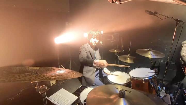 KENSUKEのインスタグラム：「#drumcam #gopro #live #Qyoto#Drums#KENSUKE」