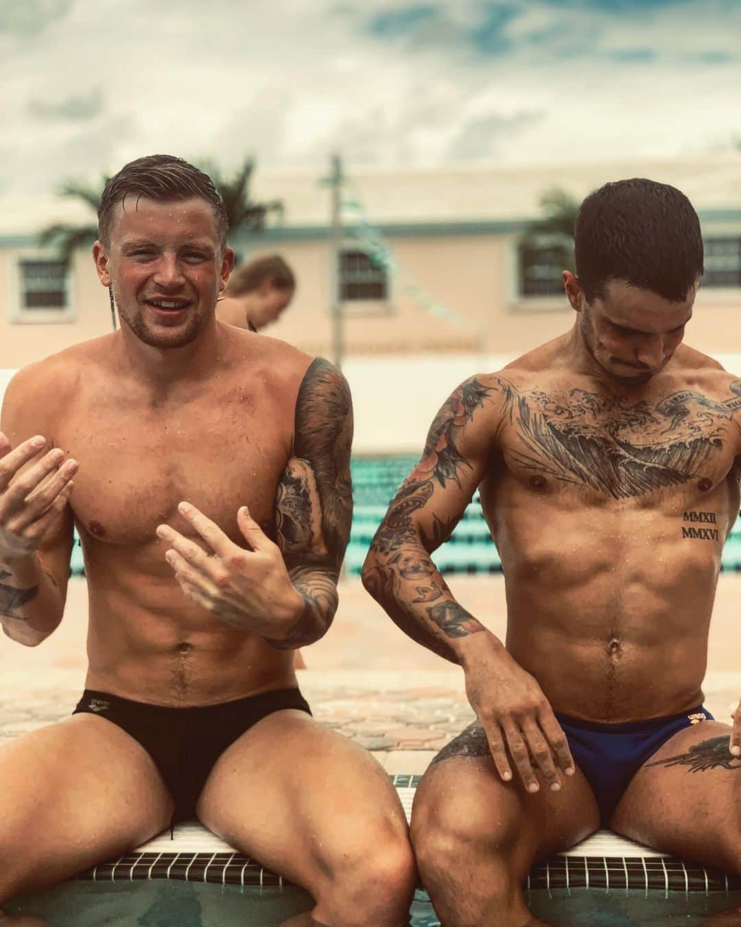 アダム・ピーティさんのインスタグラム写真 - (アダム・ピーティInstagram)「Bruno giving some flex 🇺🇸🇧🇷」3月12日 20時35分 - adam_peaty