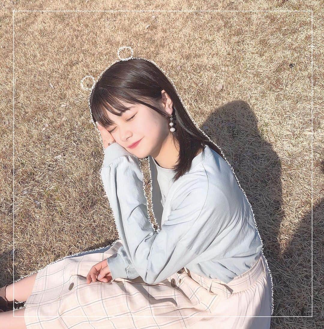 熊谷真里（まりくま）さんのインスタグラム写真 - (熊谷真里（まりくま）Instagram)「・ ・ ばんくま〜🧸🎀 ・ ・ ぽかぽかday！！‪☺︎‬ 眩しくて目が開かない(笑) ・ ・ ・ いつもいいね＆コメントありがとうございます🧸🎀 ・ ・ #まりくま #Popteen #手書き加工  #ぽかぽか」3月12日 21時00分 - maritsupe0208