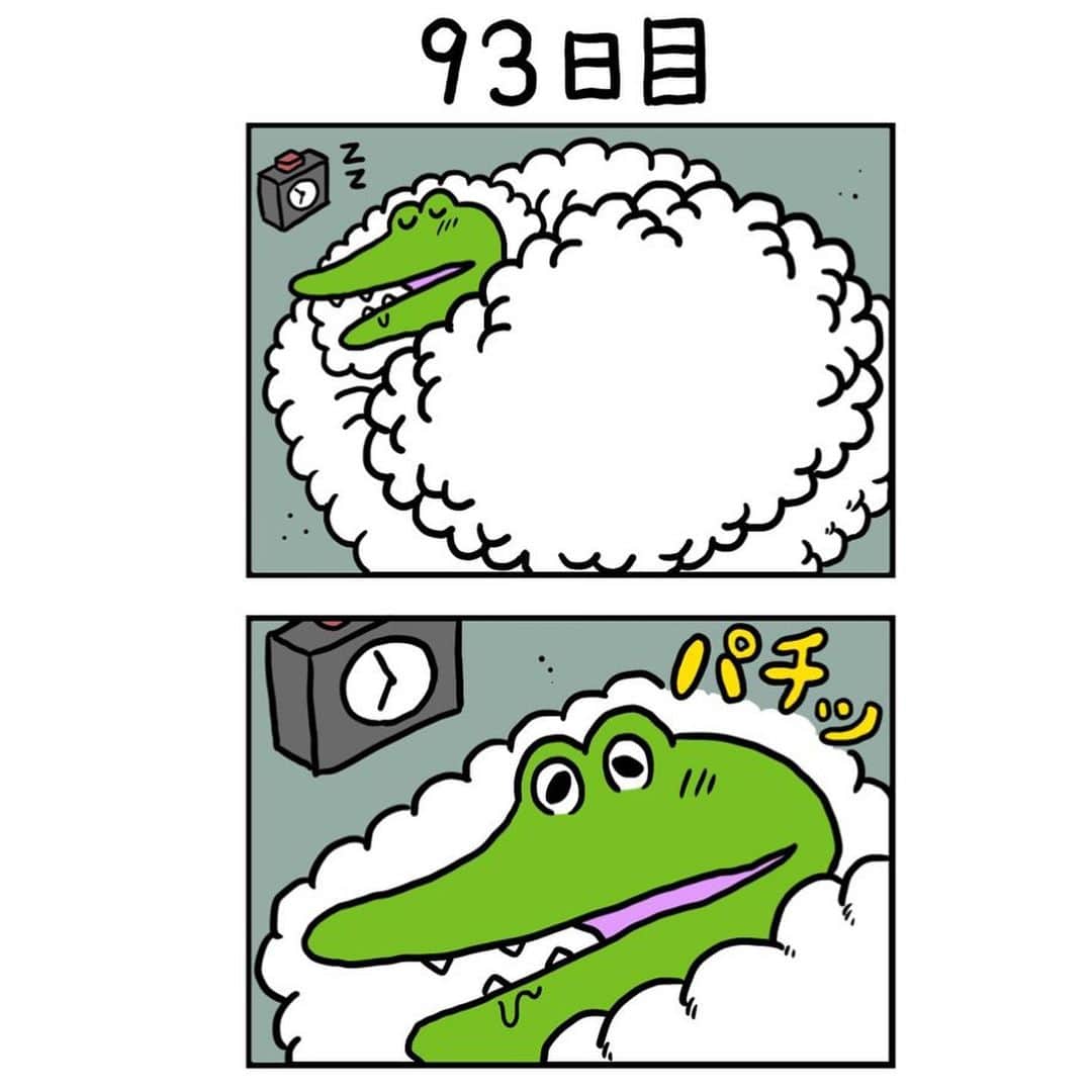 きくちゆうきのインスタグラム：「#100日後に死ぬワニ  93日目」