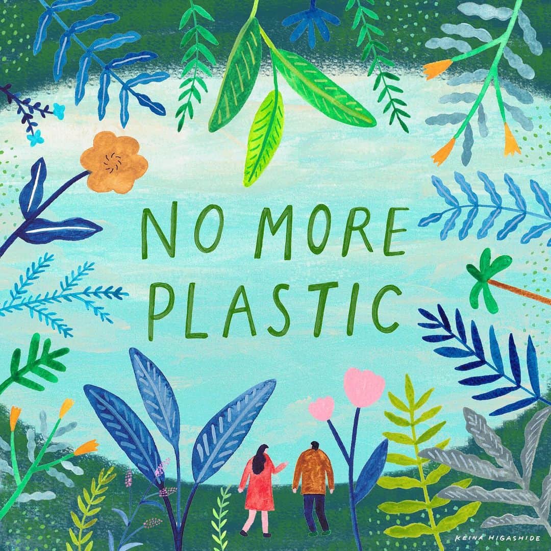 KEINA HIGASHIDEのインスタグラム：「春がきたので﻿🌸 新しいデザインを追加しました！﻿ ﻿ 脱プラスチックバナー﻿ 無償ダウンロードサービス﻿ 第2弾デザインの配布を開始﻿ ﻿ ▼ダウンロードはこちらから﻿ https://rmd.co.jp/news/4977/﻿ ﻿ 第2弾のテーマは『森羅万象』🌿 世の中が大変なときだって﻿ きちんと春はやってきて﻿ わたしたちは自然とともに﻿ 生きていることを改めて実感する。﻿ ﻿ この世界のありとあらゆるものを﻿ 大切に思うことができたら﻿ きっといい方向に変わっていけるはず。﻿ ﻿ このバナーをたくさんの人が﻿ 使ってくれるといいなぁ。﻿ ﻿ #nomoreplastic #plasticfree #watercolor #水彩 #illustration #イラスト #keinahigashide_portfolio」