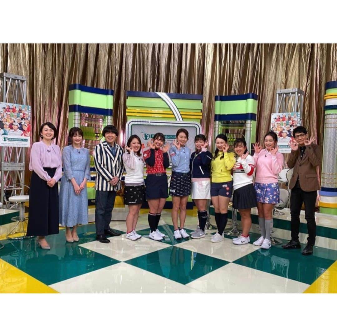 のインスタグラム：「. 皆さま、お元気でお過ごしでしょうか？🦠 . お知らせです☺️ 本当は"明治安田生命レディース ヨコハマタイヤゴルフトーナメント"の 中継が予定されていた　 3月15日（日）16時～17時15分　 放送の緊急特別番組に出演させていただきました。 . 【明治安田生命レディスヨコハマタイヤゴルフトーナメント　特別編黄金＆プラチナ世代！緊急GIRLSミーティング！】 . 3月15日 16時〜17時15分 テレビ東京6局 BSテレ東 高知放送　にて放送されます。 . ぜひご覧ください☺️ . #春コーデ」