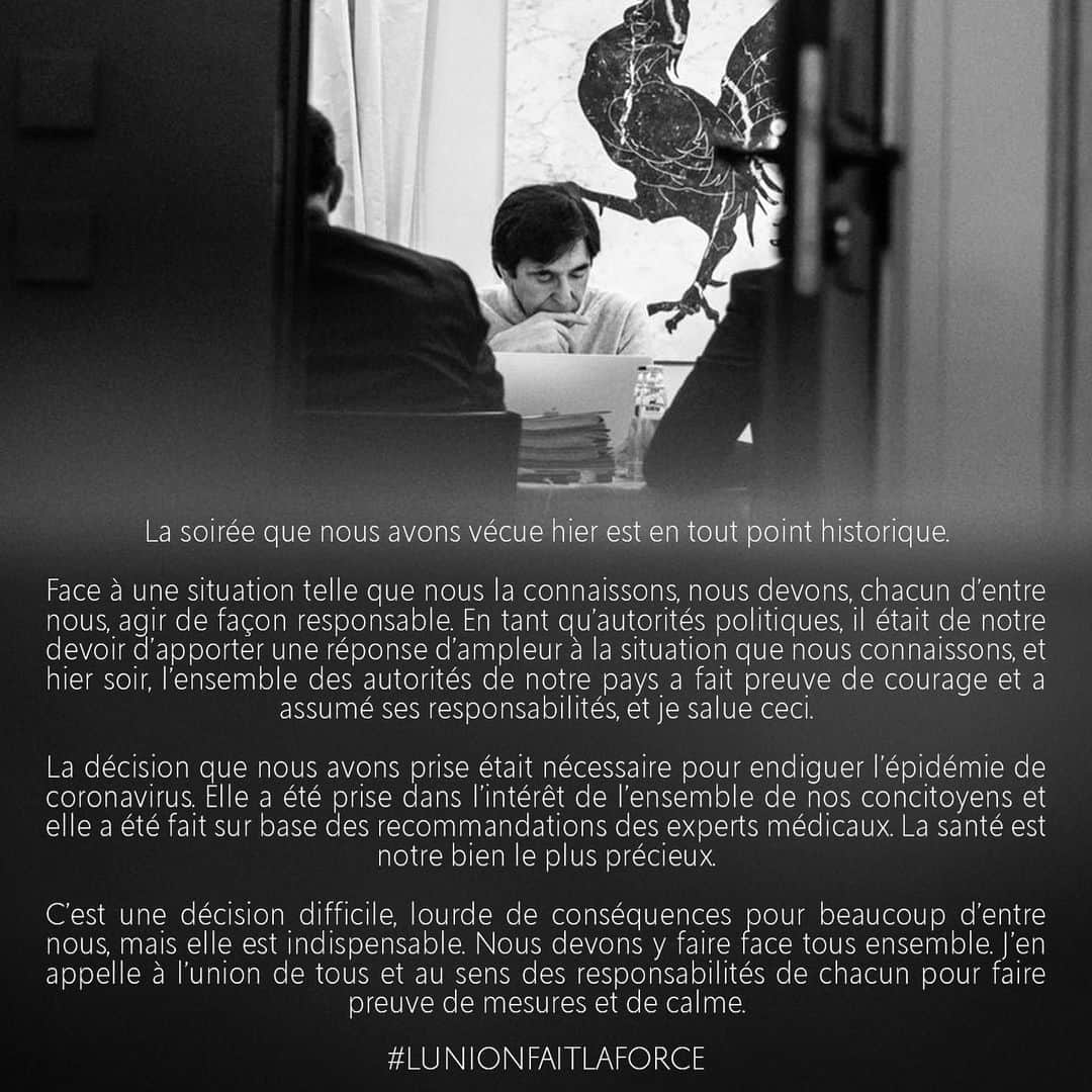エリオ・ディルポさんのインスタグラム写真 - (エリオ・ディルポInstagram)「Plus que jamais, l’union fait la force 🇧🇪 #Coronavirus #Belgium #ElioDiRupo #Quote #QuoteOfTheDay」3月14日 2時48分 - eliodirupo