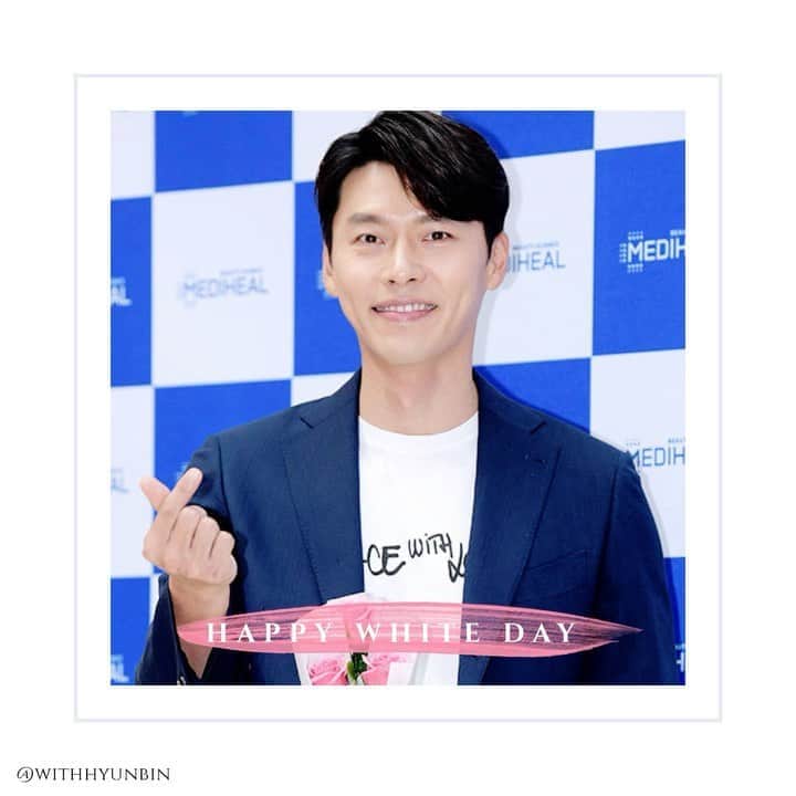 ヒョンビンのインスタグラム：「White Day 🍭 🍬 —— #hyunbin #현빈 #ヒョンビン #玄彬」