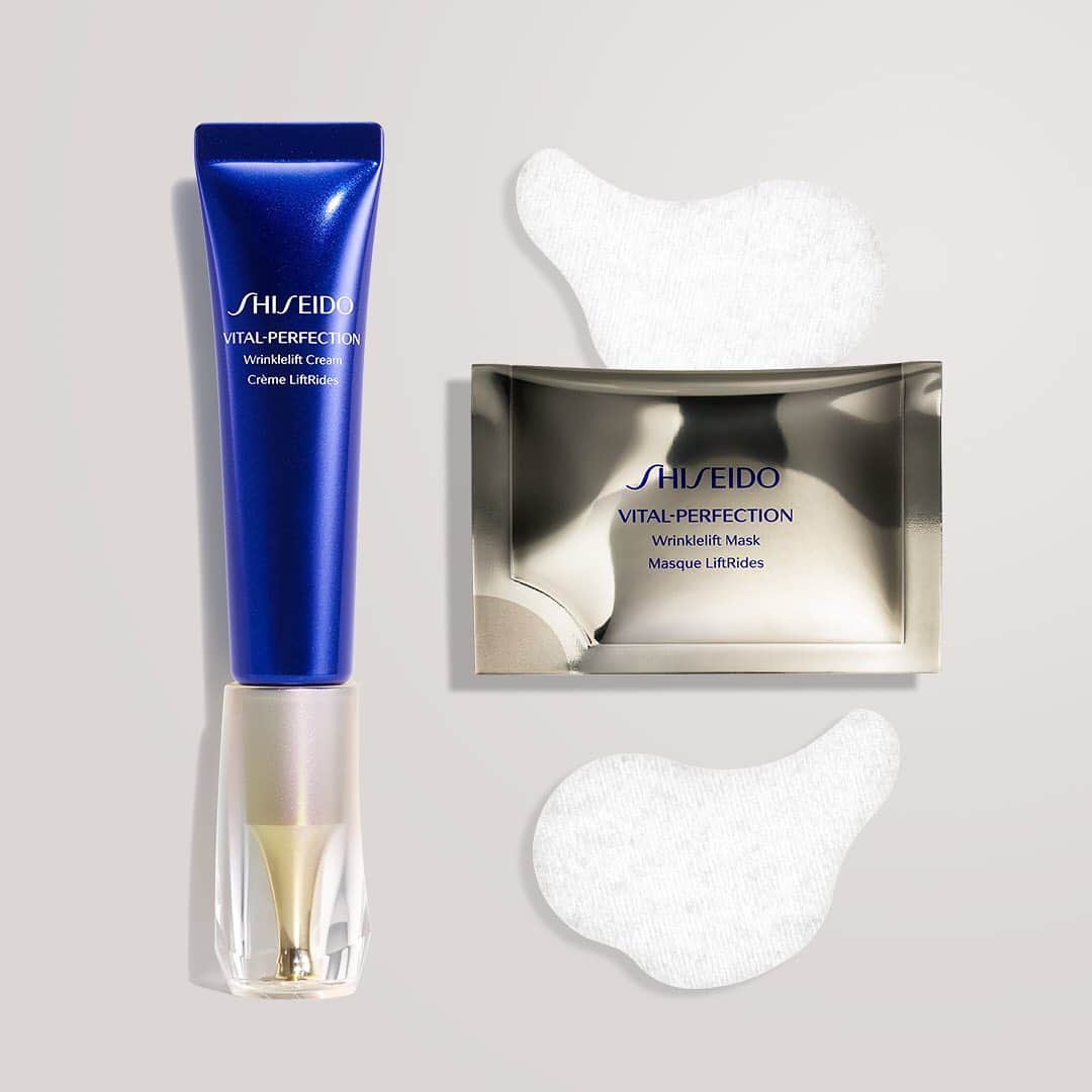 資生堂さんのインスタグラム写真 - (資生堂Instagram)「Introducing Vital Perfection WrinkleLift Cream and Eye Mask. Both contain intensive, concentrated power of retinol. Helps to smooth away the appearance of wrinkles and fine lines.  #ShiseidoSkincare #VitalPerfection #WrinkleLiftCream #WrinkleLiftMask #Shiseido #RelayOfLove #eyemask #eyecream」3月14日 11時07分 - shiseido