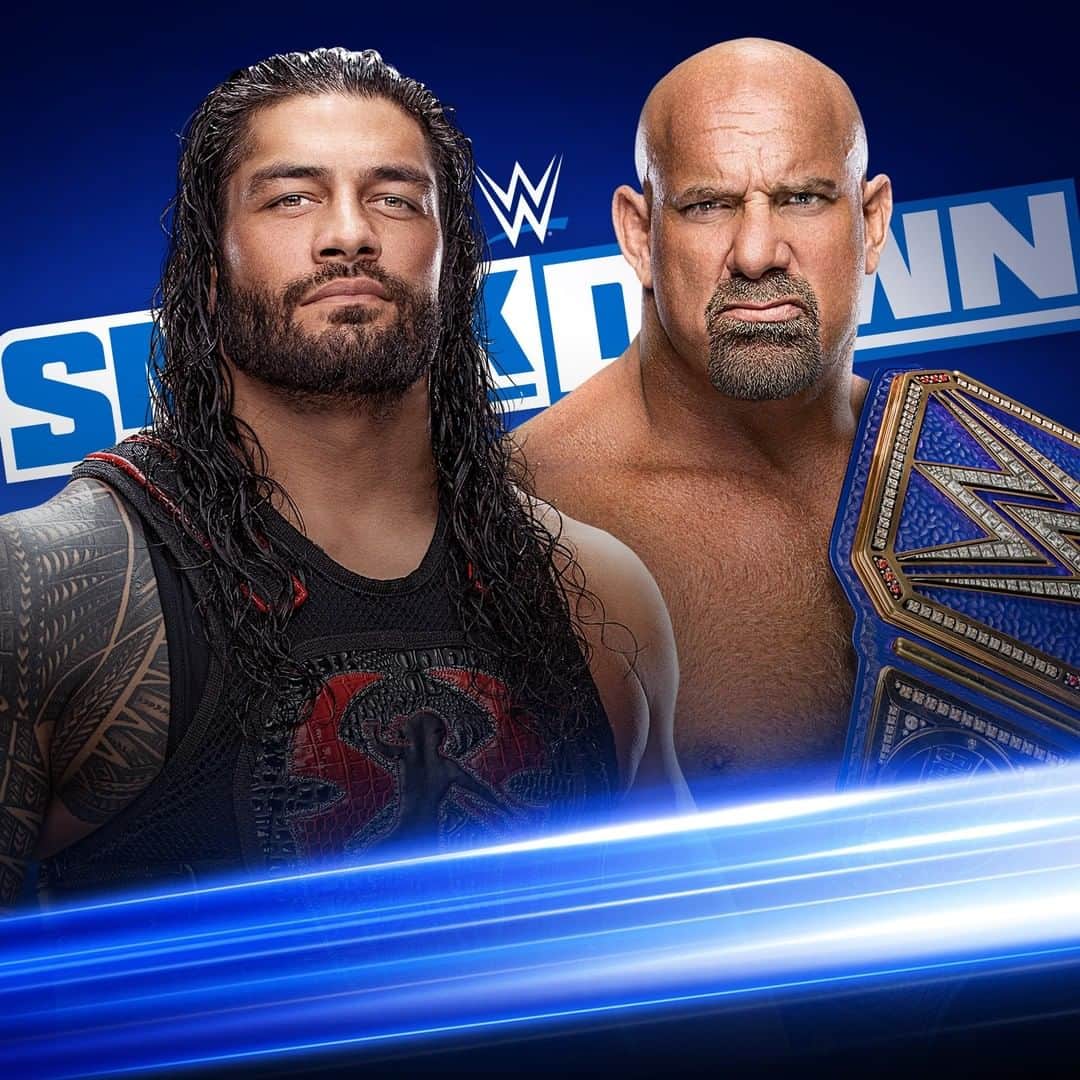 WWEさんのインスタグラム写真 - (WWEInstagram)「Next Friday, @romanreigns and #UniversalChampion @goldberg95 will make their collision OFFICIAL when they sign their #WrestleMania contract on #SmackDown!」3月14日 11時51分 - wwe