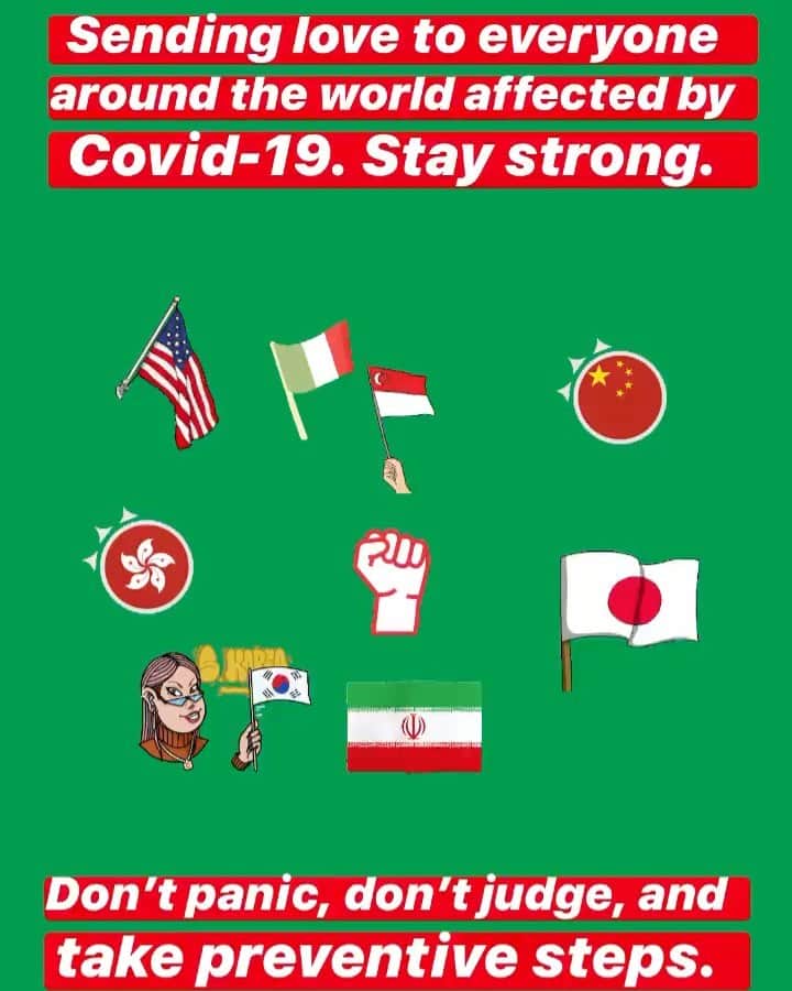 サーシャ・グレイのインスタグラム：「Stay strong everyone. Don’t panic, don’t overwhelm yourselves with constant soundbites. AND FFS STOP rushing to the stores like it’s the end of the world for toilet paper! Don’t put yourselves in a potential Petri dish with hundreds of other panicked people.」
