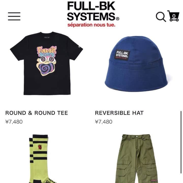DJ DARUMAのインスタグラム：「NEW Line Up Online Store📲 @fullbk @fullbk @fullbk 😘 @fullbk」