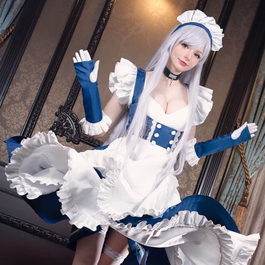 ソフィーさんのインスタグラム写真 - (ソフィーInstagram)「Cosplayer from Belfast cosplays as Belfast. What a time to be alive. :') -  This was a different kind of character for me so the shooting was a lot of fun!! Should I do more characters from Azur Lane in the future? ⚓️ - 🚢Full HD Photoset available on my Patreon this month!🚢 - #azurlane #belfast #belfastazurelane #cosplayer #cosplay #azurlanecosplay #belfastcosplay #ベルファスト #アズールレーン #アズールレーンコスプレ #コスプレ」3月14日 13時06分 - peachmilky_