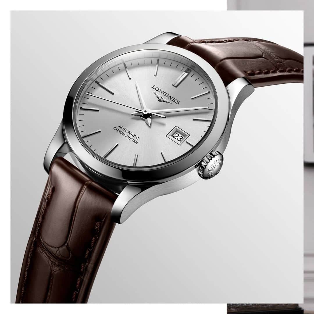 ロンジンさんのインスタグラム写真 - (ロンジンInstagram)「In the purest watchmaking tradition, this  #Record watch combines classic elegance and excellence. Ref: L2.821.4.72.2  #EleganceisanAttitude」3月15日 0時00分 - longines