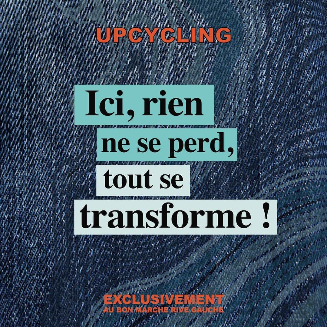 ノティファイのインスタグラム：「Notre limite c’est votre imagination  @lebonmarcherivegauche #upcycling #notify」