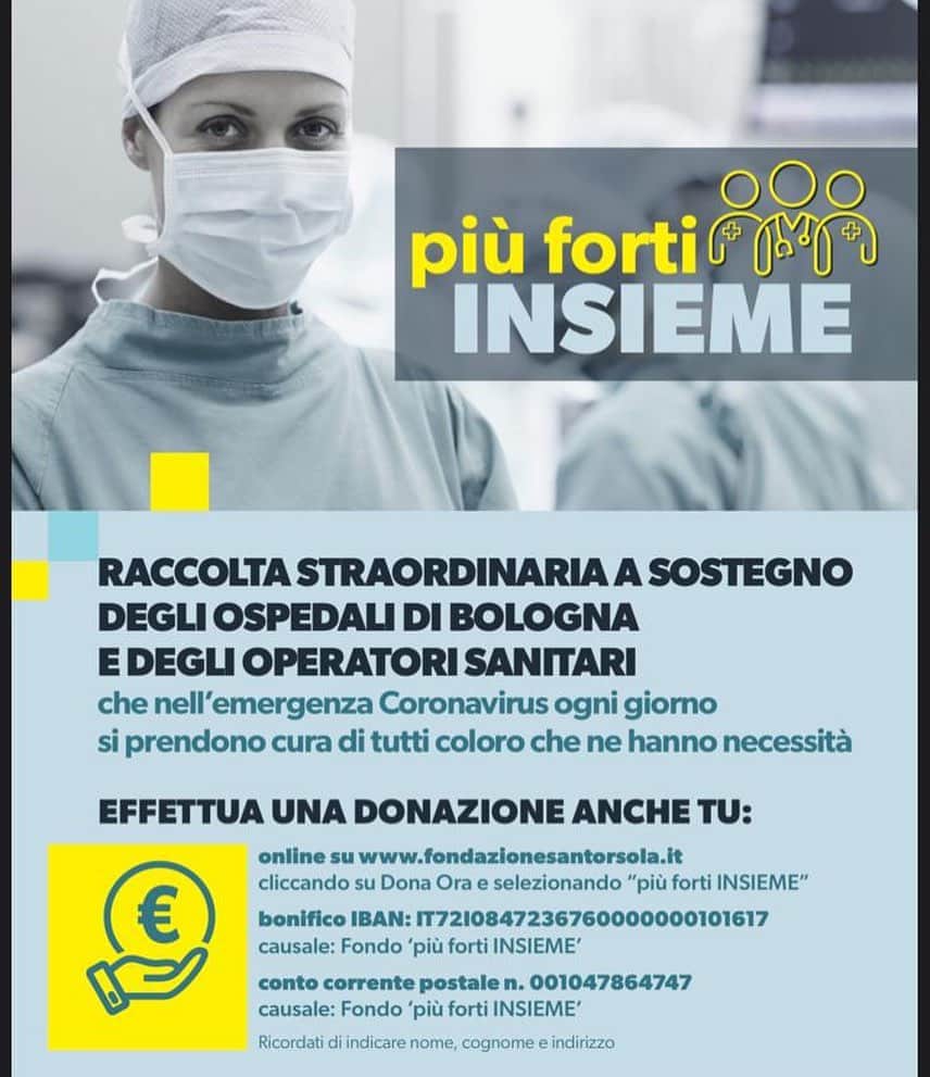 のインスタグラム：「Il pensiero in questo momento difficile è di ringraziare tutte le persone della sanità per tutto quello che stanno facendo per il nostro bene, per il bene della città e del paese! Noi nel nostro piccolo cerchiamo di aiutare come possiamo, donando e rispettando le regole. L’italia è un paese meraviglioso e presto usciremo da questa situazione 🇮🇹🙏❤️ Anche un piccolo gesto puo fare la differenza!」