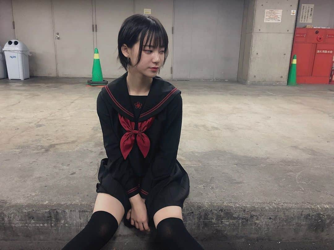 河野奈々帆さんのインスタグラム写真 - (河野奈々帆Instagram)「いつかの握手会で着たセーラー服 ・ ・ ・ ・ #一応jk #セーラー服 #どうですか」3月14日 21時08分 - 7ho_0518